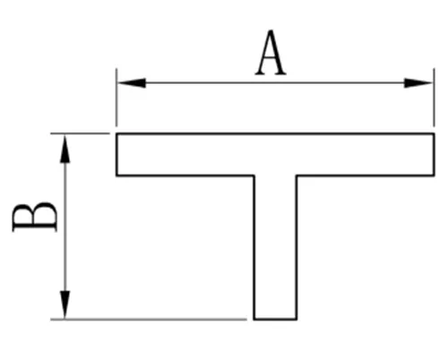 압출 알루미늄 T-바